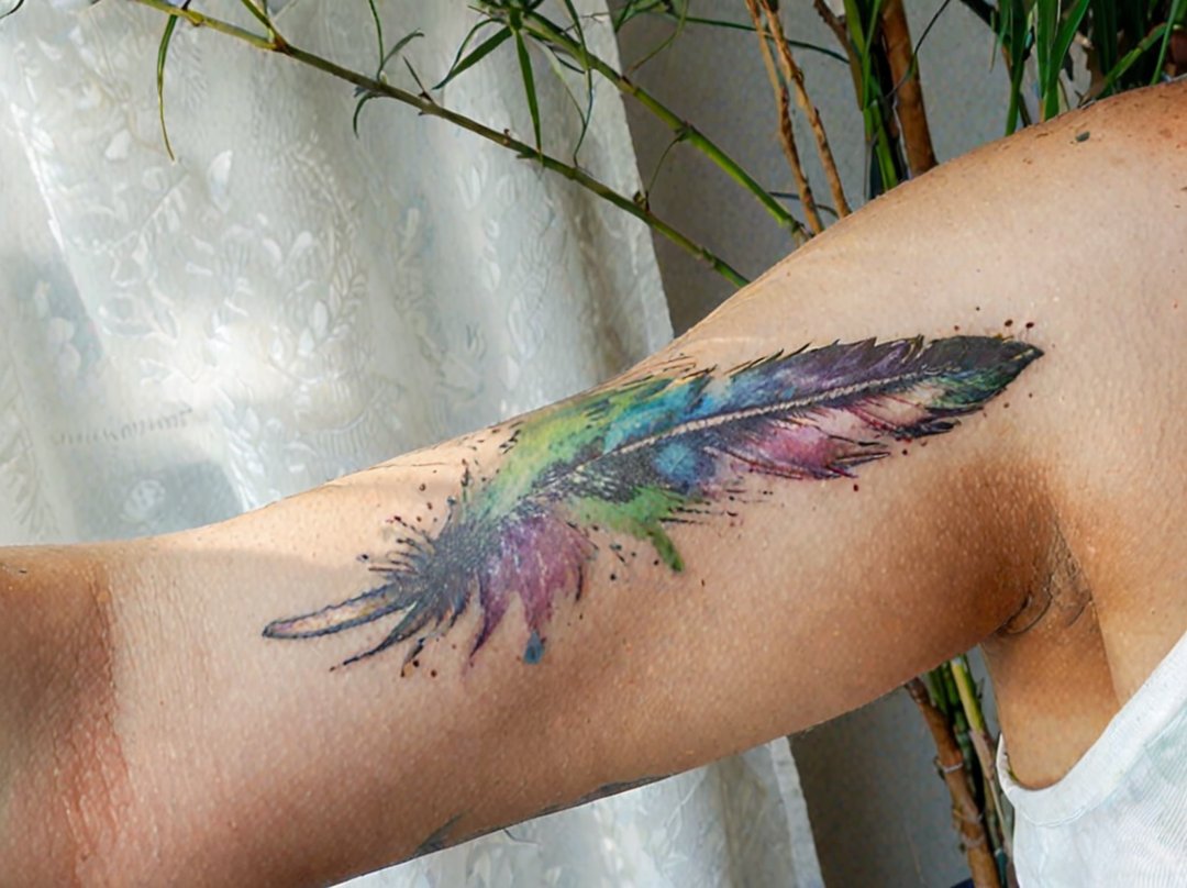 tatouage plumes
