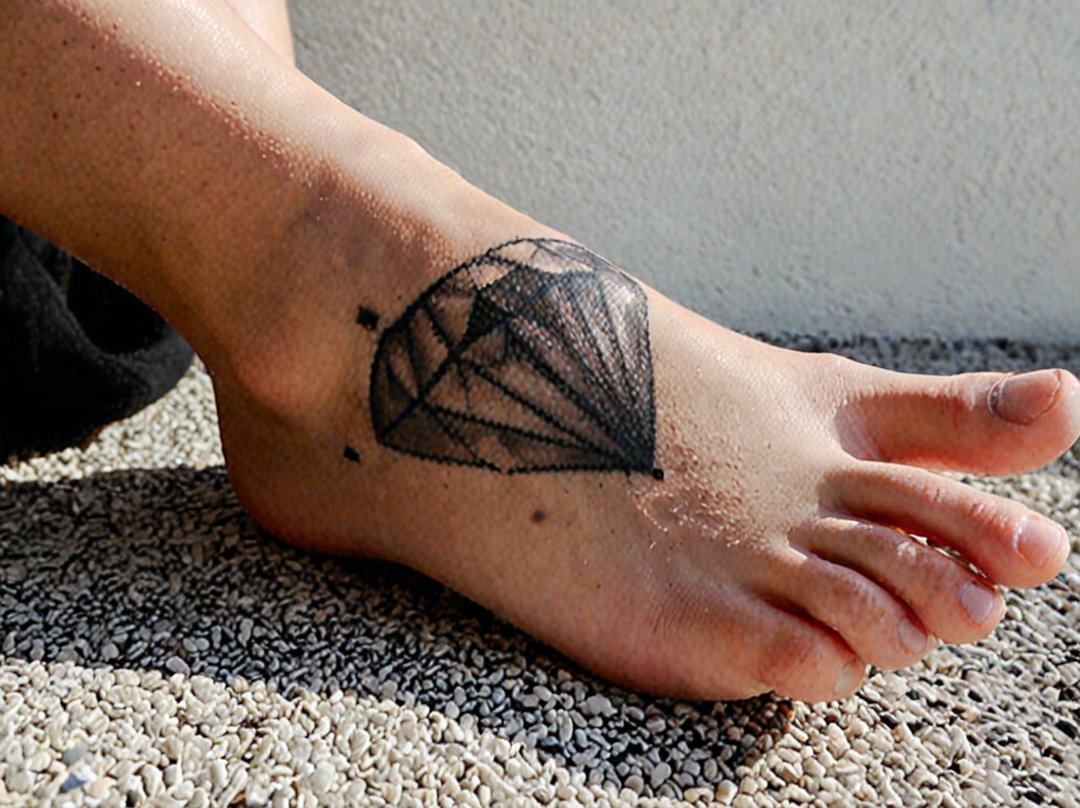 tatouage diamant femme