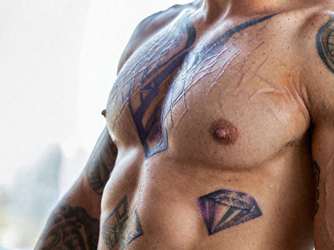 tatouage diamant homme