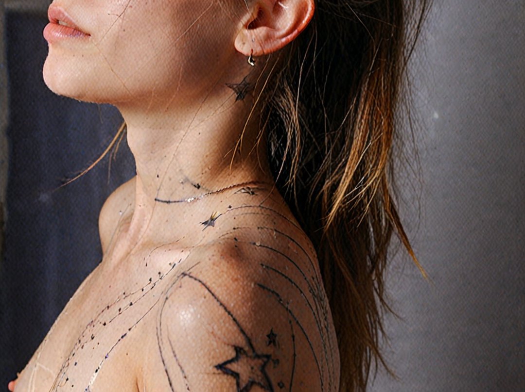 tatouage etoiles rihanna