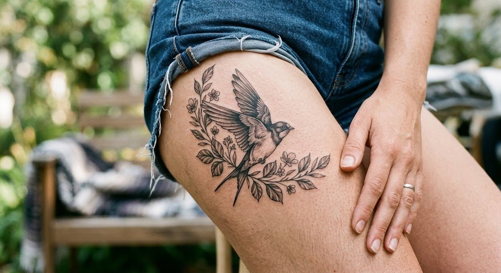 tatouage cuisse femme