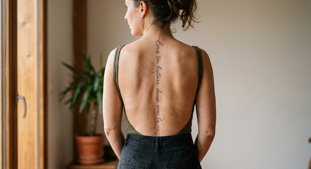 tatouage dos femme
