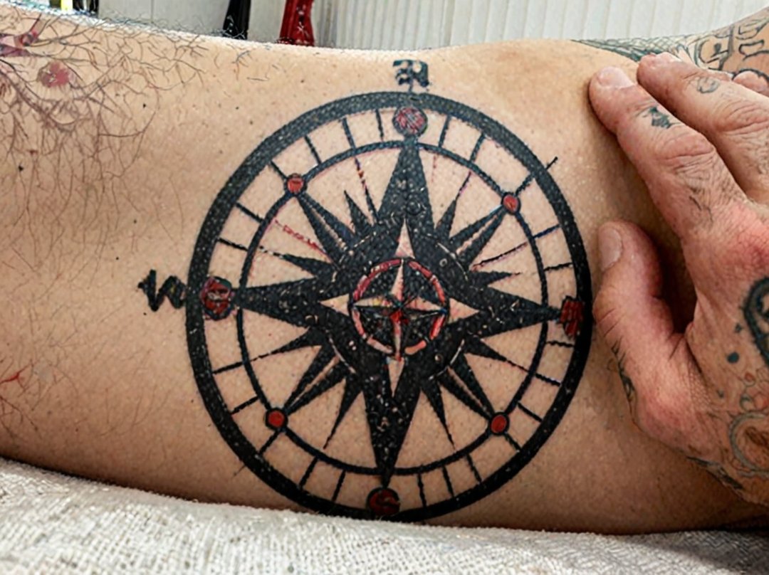rose des vents tatouage