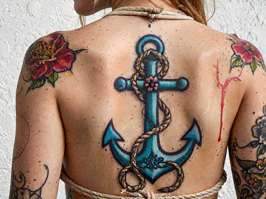 tatouage ancre marine
