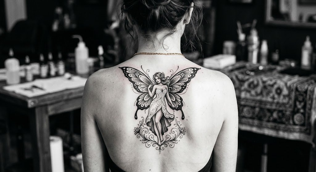 tatouage fée ange
