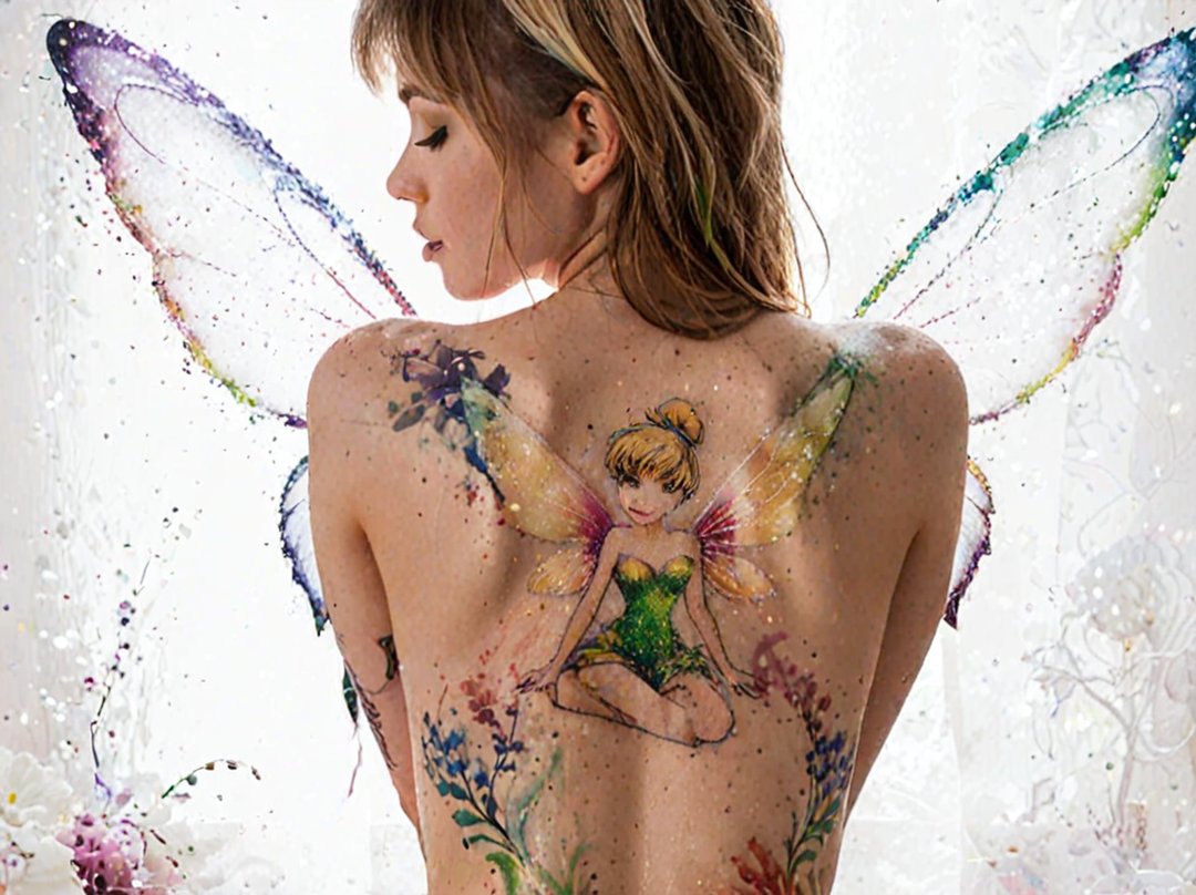 tatouage fée clochette