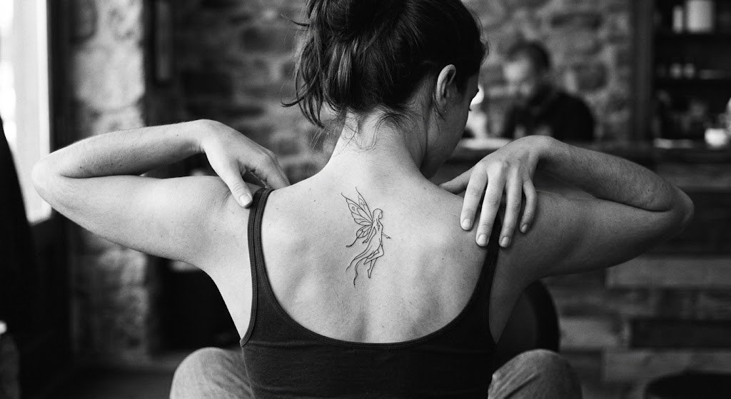 tatouage fée contour