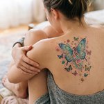 tatouage fée derriere couleur