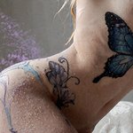 tatouage fée papillon