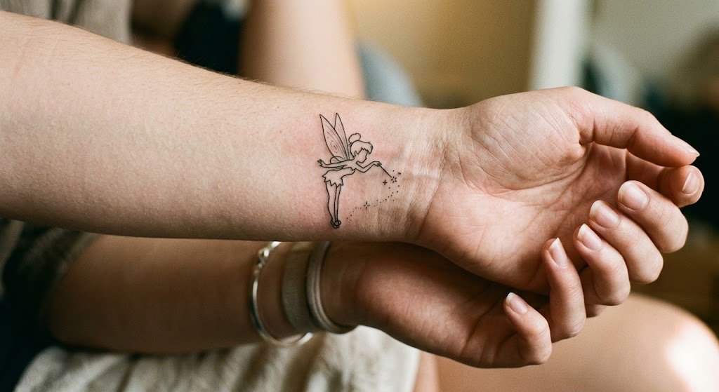 tatouage fée poignet