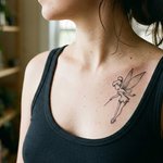 tatouage la fée clochette