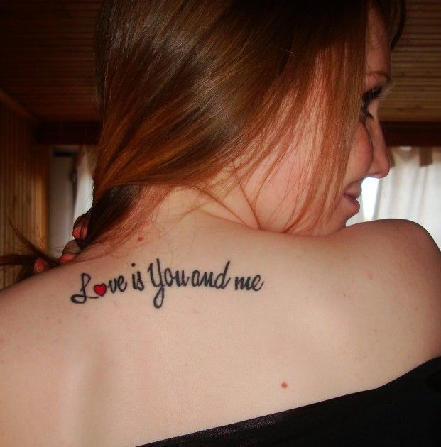 tatouage phrase d’amour