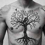 tatouage arbre de vie pour homme