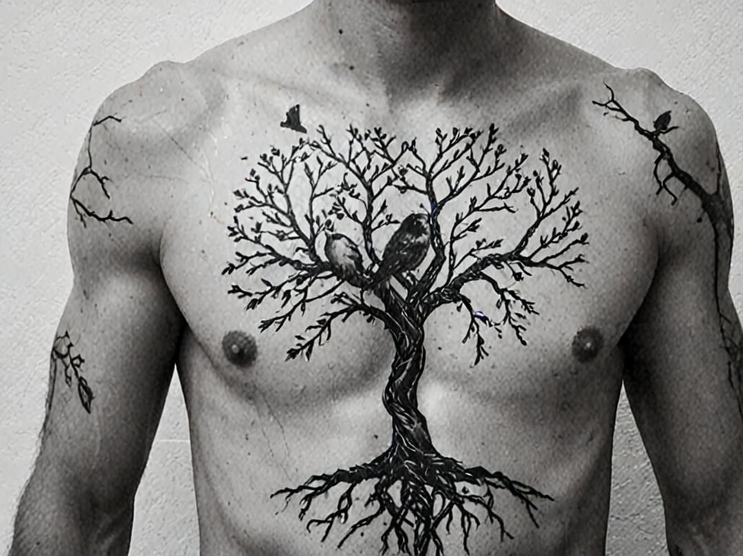tatouage arbre de vie pour homme