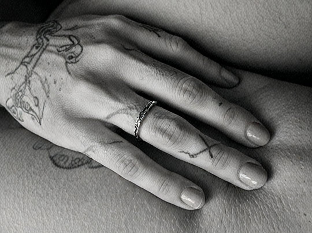 tatouage anneau doigt