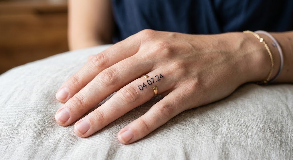 tatouage bague alliance