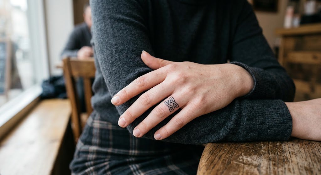 tatouage bague noeud