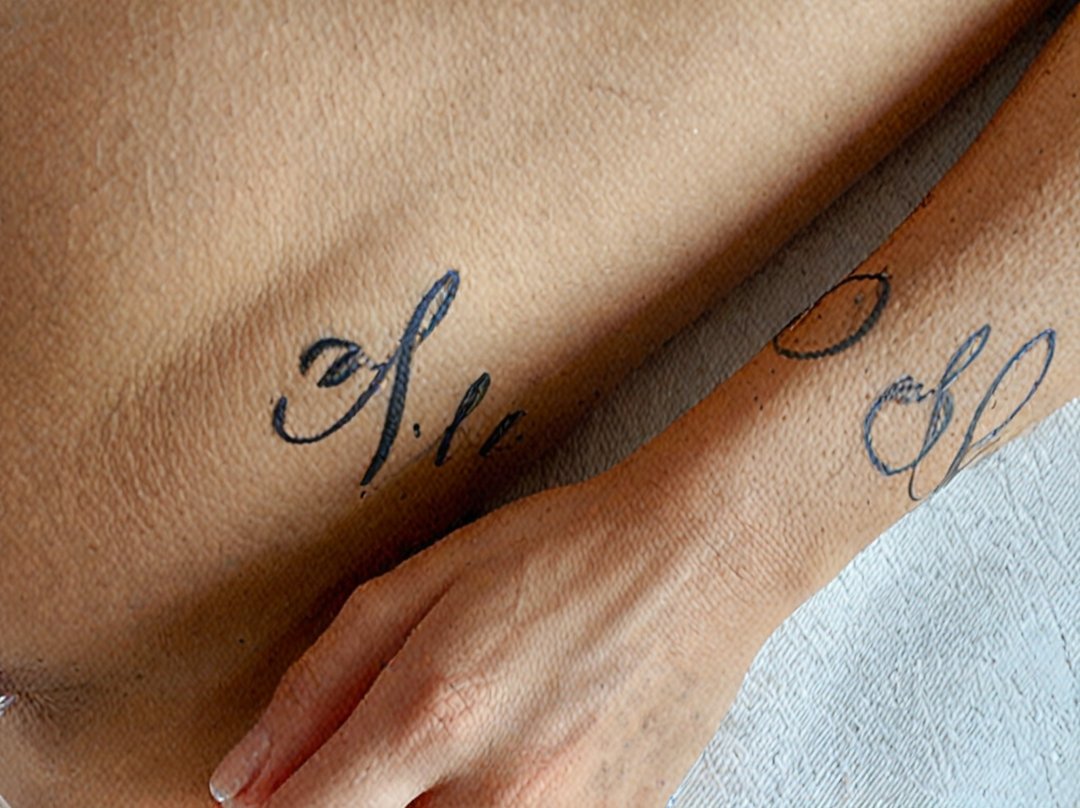 tatouage lettre e