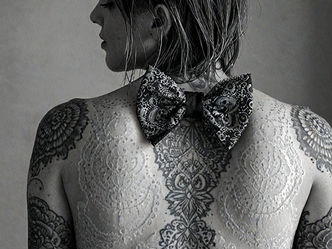 tatouage noeud papillon
