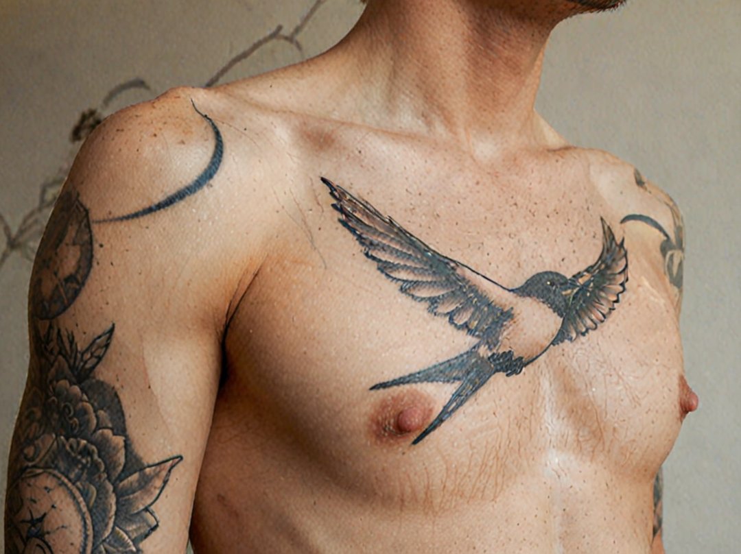 tatouage pectoraux epaule